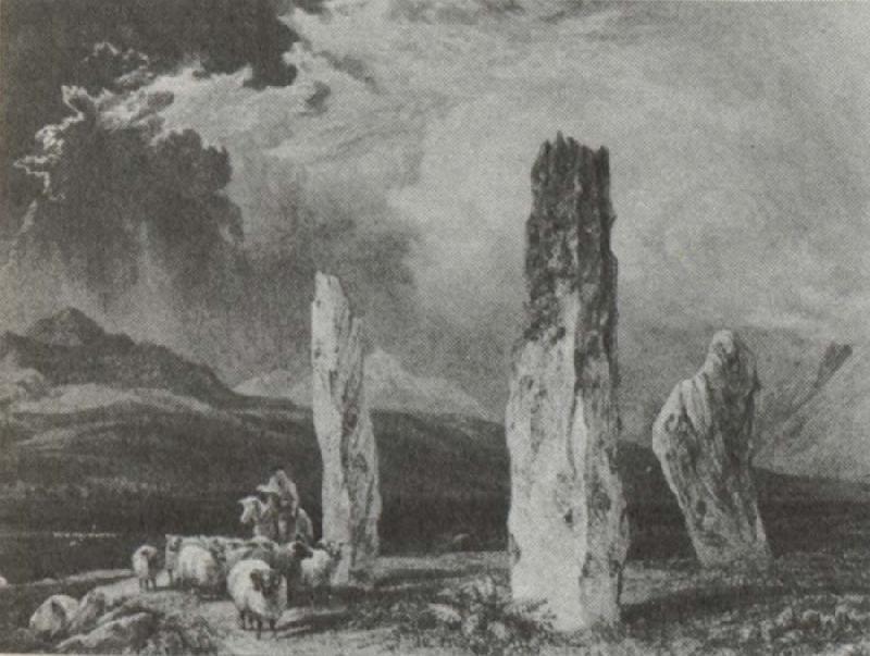 William Andrews Nesfield Stone circle,near Tormore,Arran